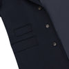 De Petrillo Single - Breasted Cashmere - Blend Coat in Navy Blue. Exclusively Made for Sartale - SARTALE
