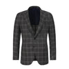 De Petrillo Single - Breasted Glencheck Wool - Blend Jacket in Grey - SARTALE