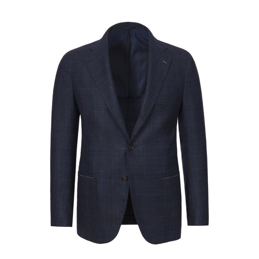 De Petrillo Single - Breasted Wool and Cashmere Jacket in Navy Blue. Exclusively Made for Sartale - SARTALE
