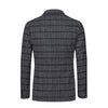 De Petrillo Single - Breasted Wool Jacket in Dark Blue and White. Exclusively Made for Sartale - SARTALE
