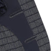 De Petrillo Single - Breasted Wool Jacket in Dark Blue and White. Exclusively Made for Sartale - SARTALE