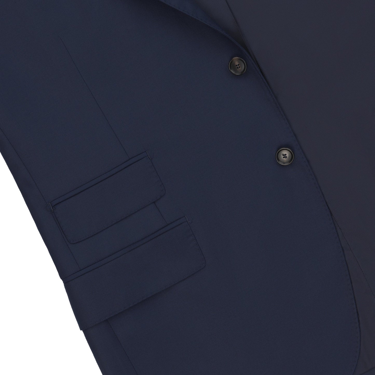 De Petrillo Single - Breasted Wool Suit in Navy Blue. Exclusively Made for Sartale - SARTALE