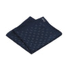 Drake's Silk Pocket Square in Navy Blue - SARTALE