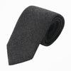 Drake's Woven Cashmere Tipped Tie in Dark Grey - SARTALE