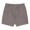 Emanuele Maffeis Checked Boxer Shorts in White and Brown - SARTALE