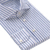 Emanuele Maffeis Striped Cotton Shirt in White and Multicolor Blue - SARTALE
