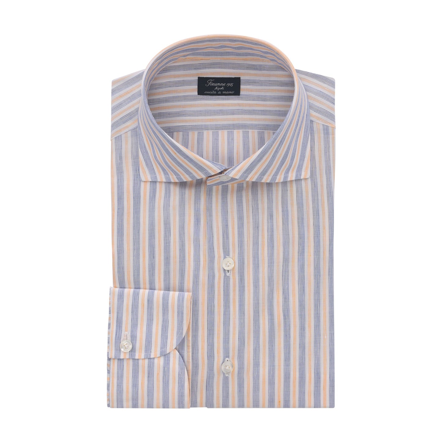 Finamore Striped Classic Napoli Shirt in Multicolor - SARTALE