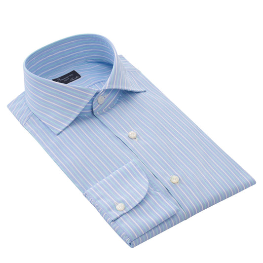 Finamore Striped Cotton Classic Napoli Shirt in Multicolor - SARTALE