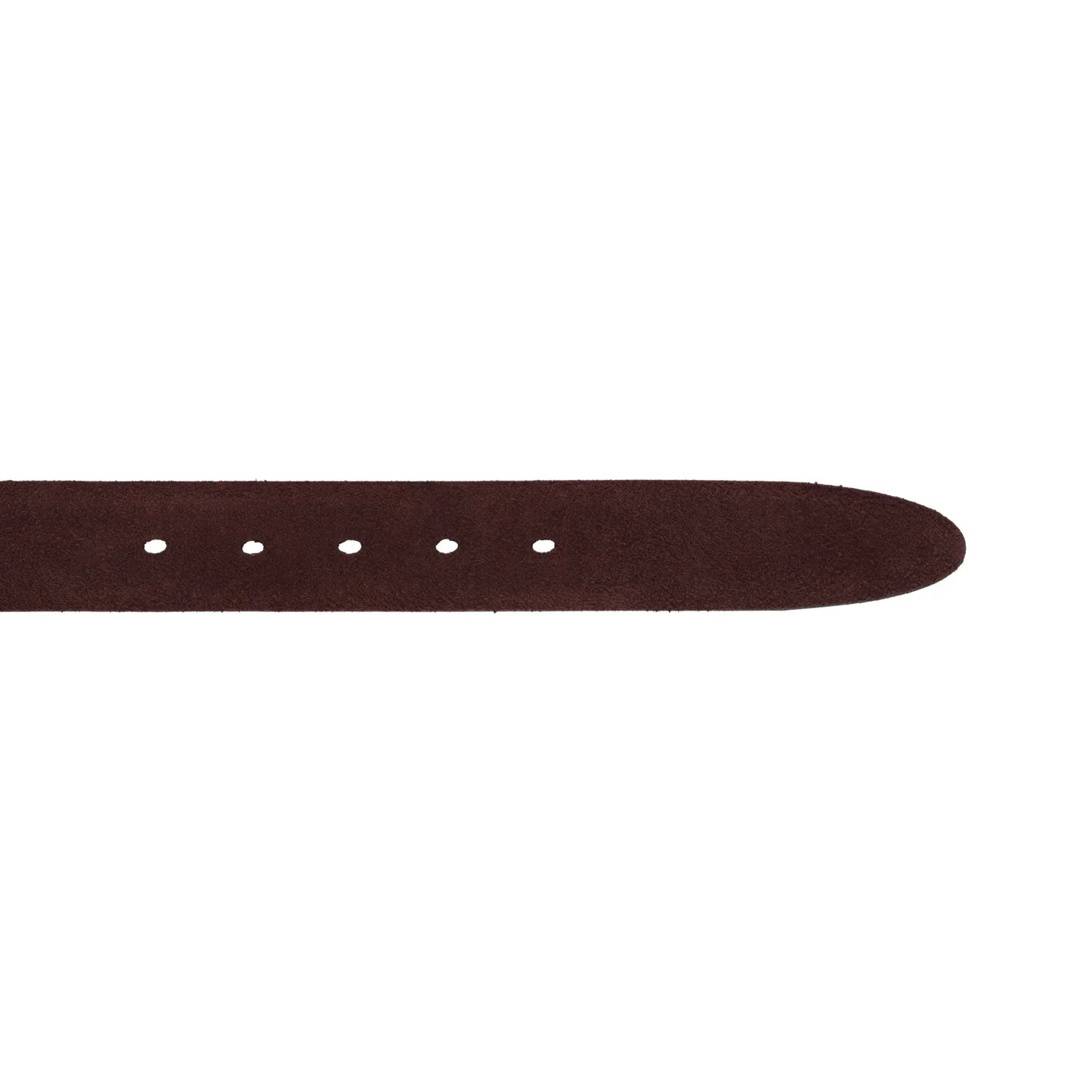 Finamore Suede Leather Belt in Brown - SARTALE