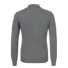 Fioroni Wool - Cashmere Long Sleeve Polo Shirt in Grey - SARTALE