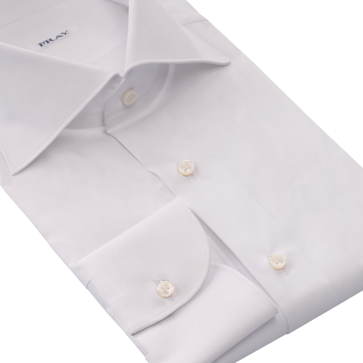 Fray Classic Cotton White Shirt - SARTALE