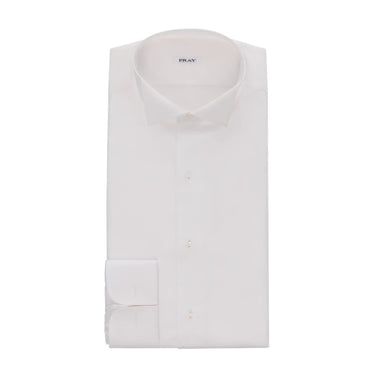Fray Cotton Tailcoat Shirt in White - SARTALE