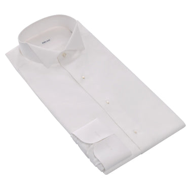 Fray Cotton Tailcoat Shirt in White - SARTALE
