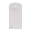 Fray Cotton White Tailcoat Shirt - SARTALE