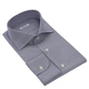 Fray Micro - Stripe Cotton Shirt in Greyish Blue - SARTALE