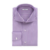 Fray Striped Shirt in Violet and White - SARTALE