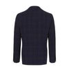 Gabo Wool, Silk and Linen - Blend Jacket in Dark Blue and Brown - SARTALE