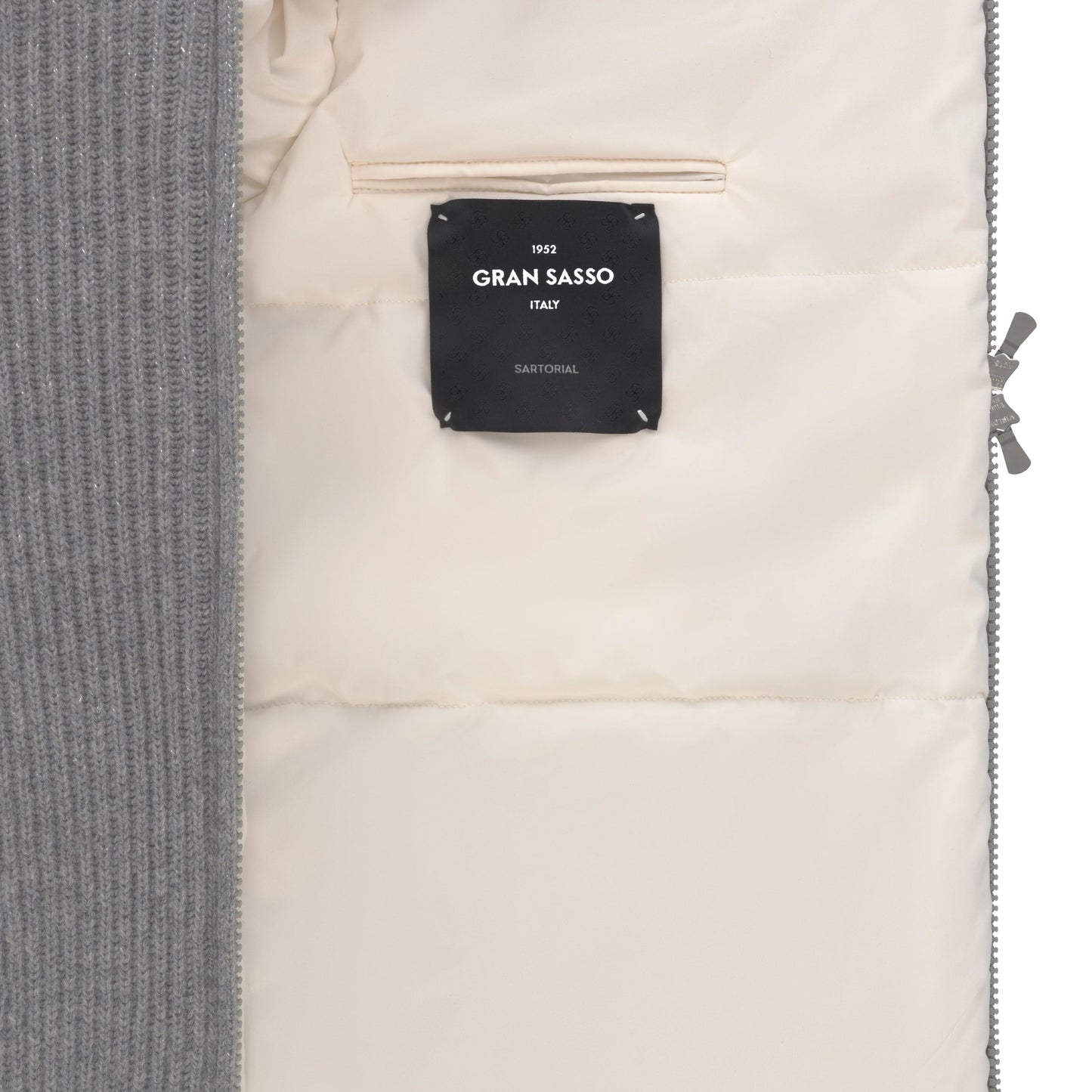 Gran Sasso Cashmere and Wool Hooded Jacket in Grey Melange - SARTALE