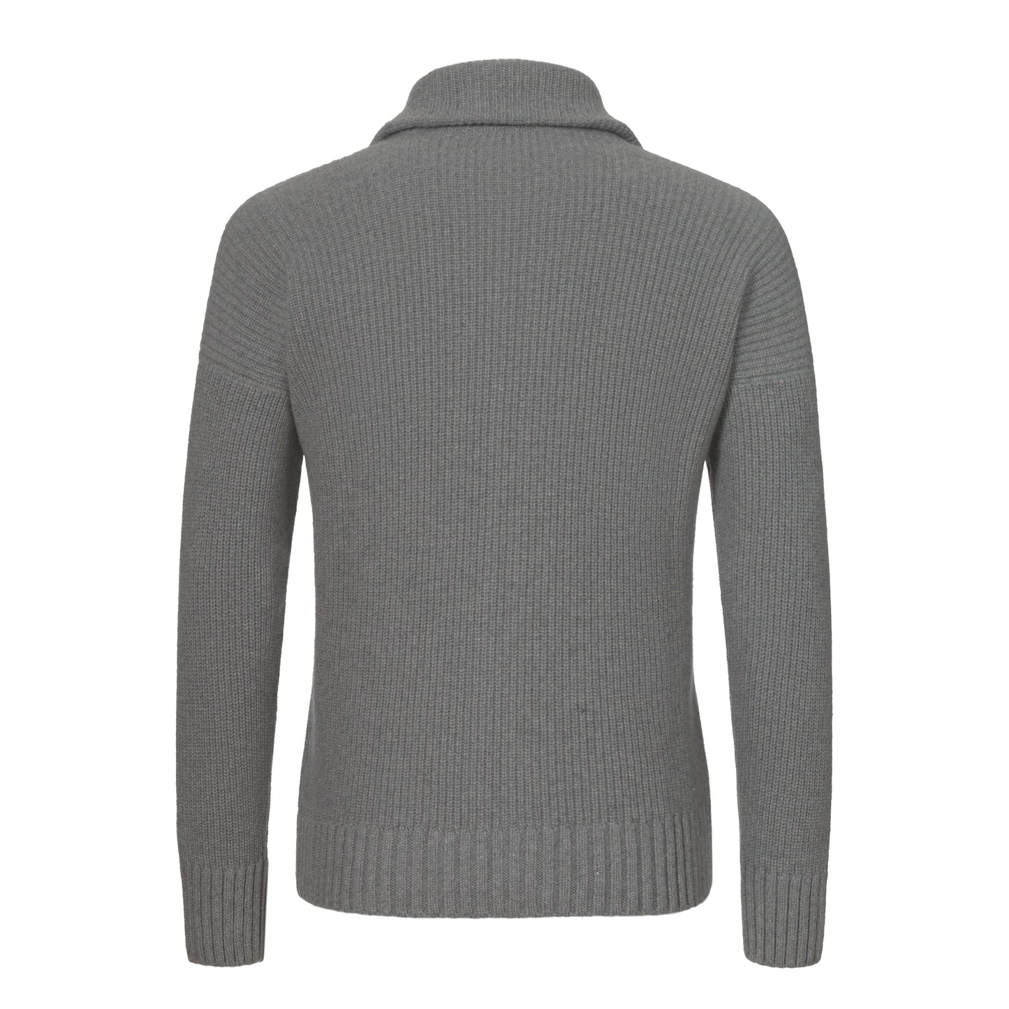Gran Sasso Cashmere - Wool Zip Cardigan in Grey Melange - SARTALE