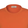 Gran Sasso Cotton Crew - Neck T - Shirt in Bright Orange - SARTALE
