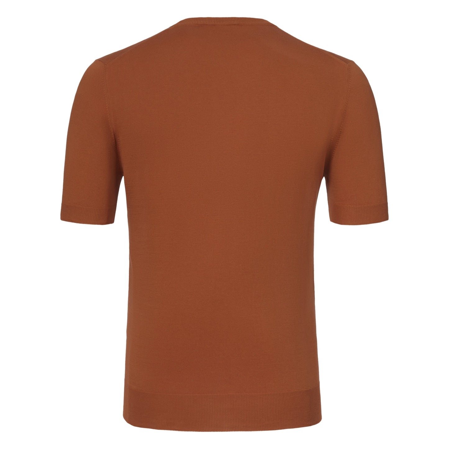Gran Sasso Cotton Crew - Neck T - Shirt in Burnt Orange - SARTALE