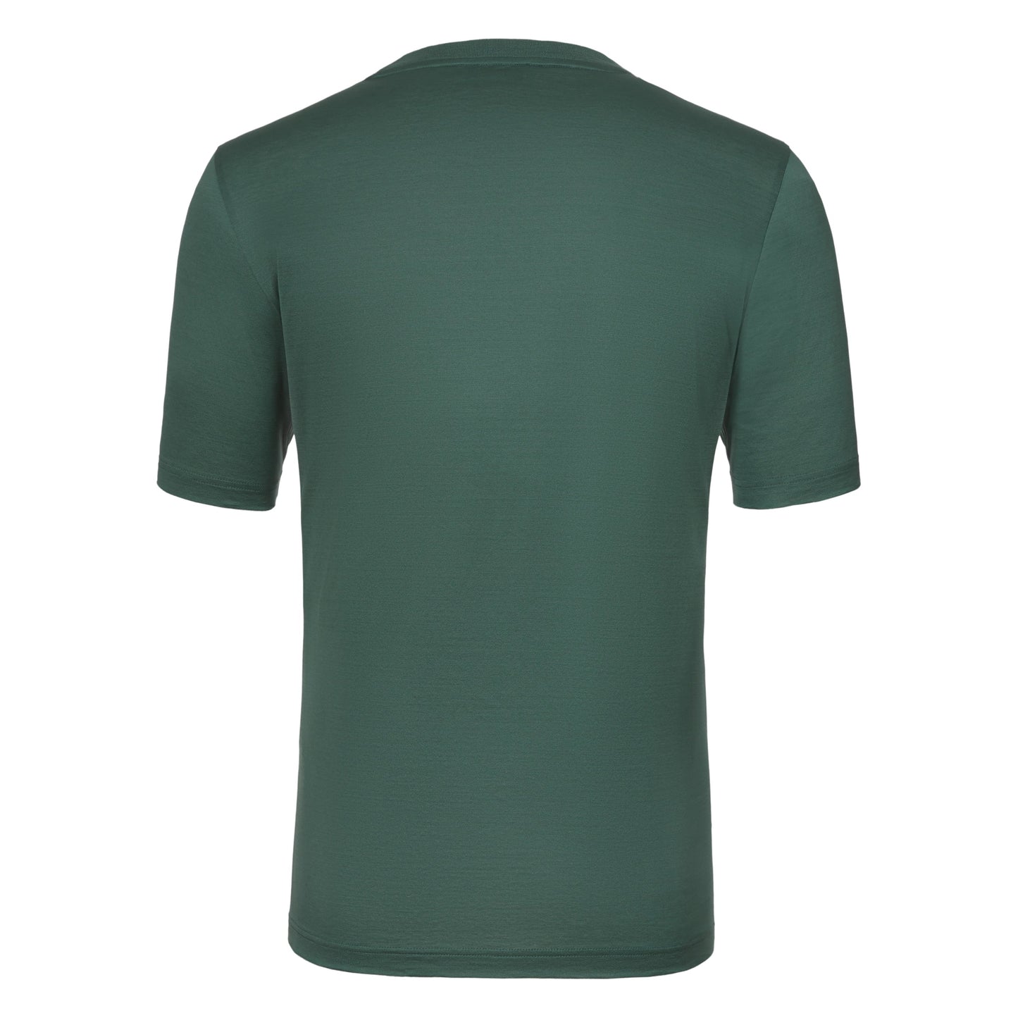 Gran Sasso Cotton Crew - Neck T - Shirt in Eucalyptus Green - SARTALE