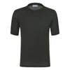 Gran Sasso Cotton Crew - Neck T - Shirt in Forest Green - SARTALE