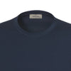 Gran Sasso Cotton Crew - Neck T - Shirt in Navy Blue - SARTALE
