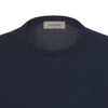Gran Sasso Cotton Crew - Neck T - Shirt in Navy Blue - SARTALE