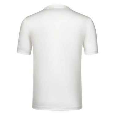 Gran Sasso Cotton Crew - Neck T - Shirt in Off White - SARTALE