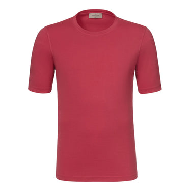 Gran Sasso Cotton Crew - Neck T - Shirt in Vibrant Red - SARTALE