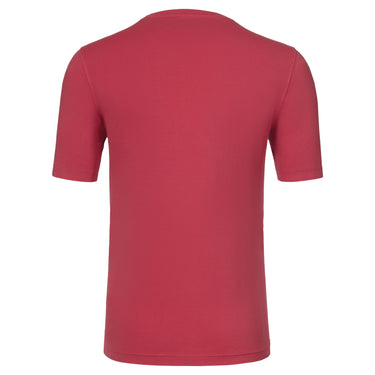 Gran Sasso Cotton Crew - Neck T - Shirt in Vibrant Red - SARTALE