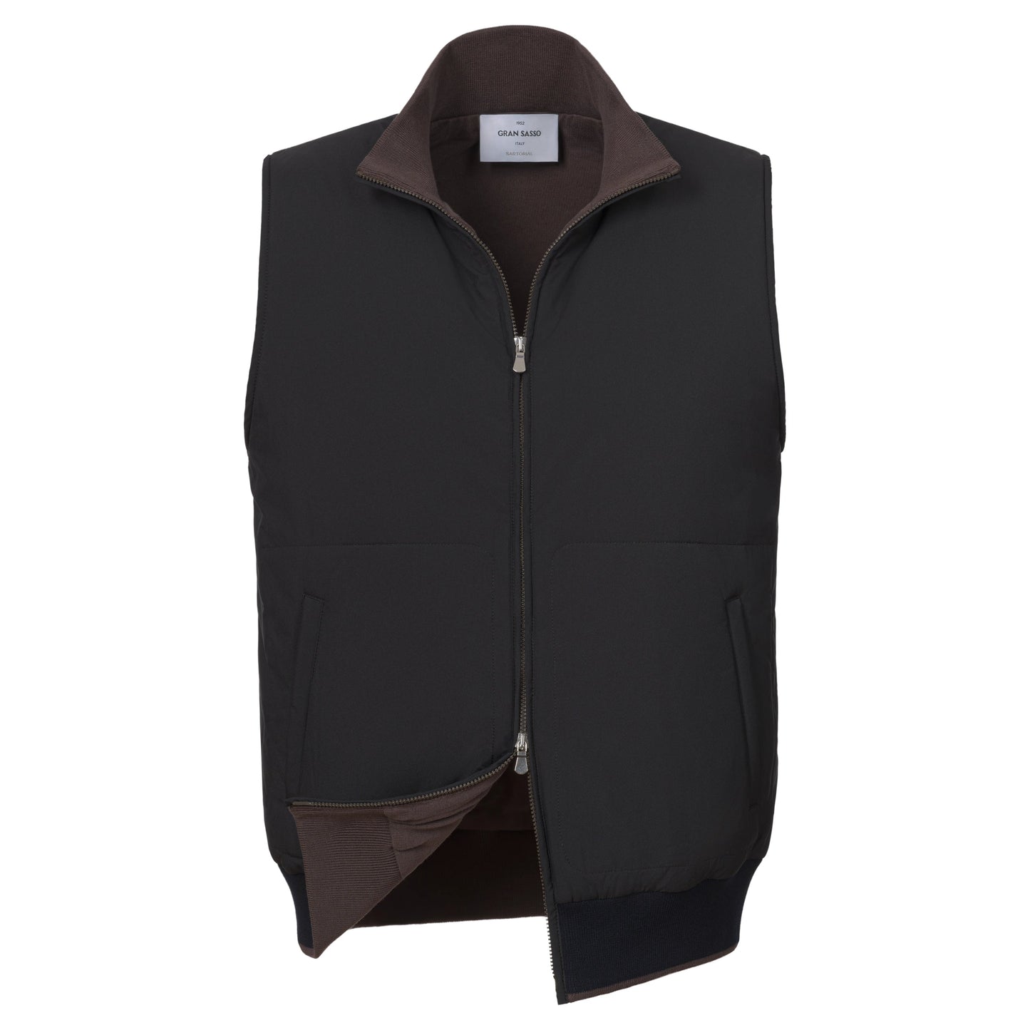 Gran Sasso Cotton Padded Bodywarmer in Black - SARTALE