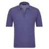 Gran Sasso Silk Polo Shirt in Lavander - SARTALE