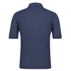 Gran Sasso Two - Button Linen - Blend Polo Shirt in Blue Melange - SARTALE