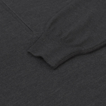 Gran Sasso Wool Half - Zip Sweater in Grey Melange - SARTALE