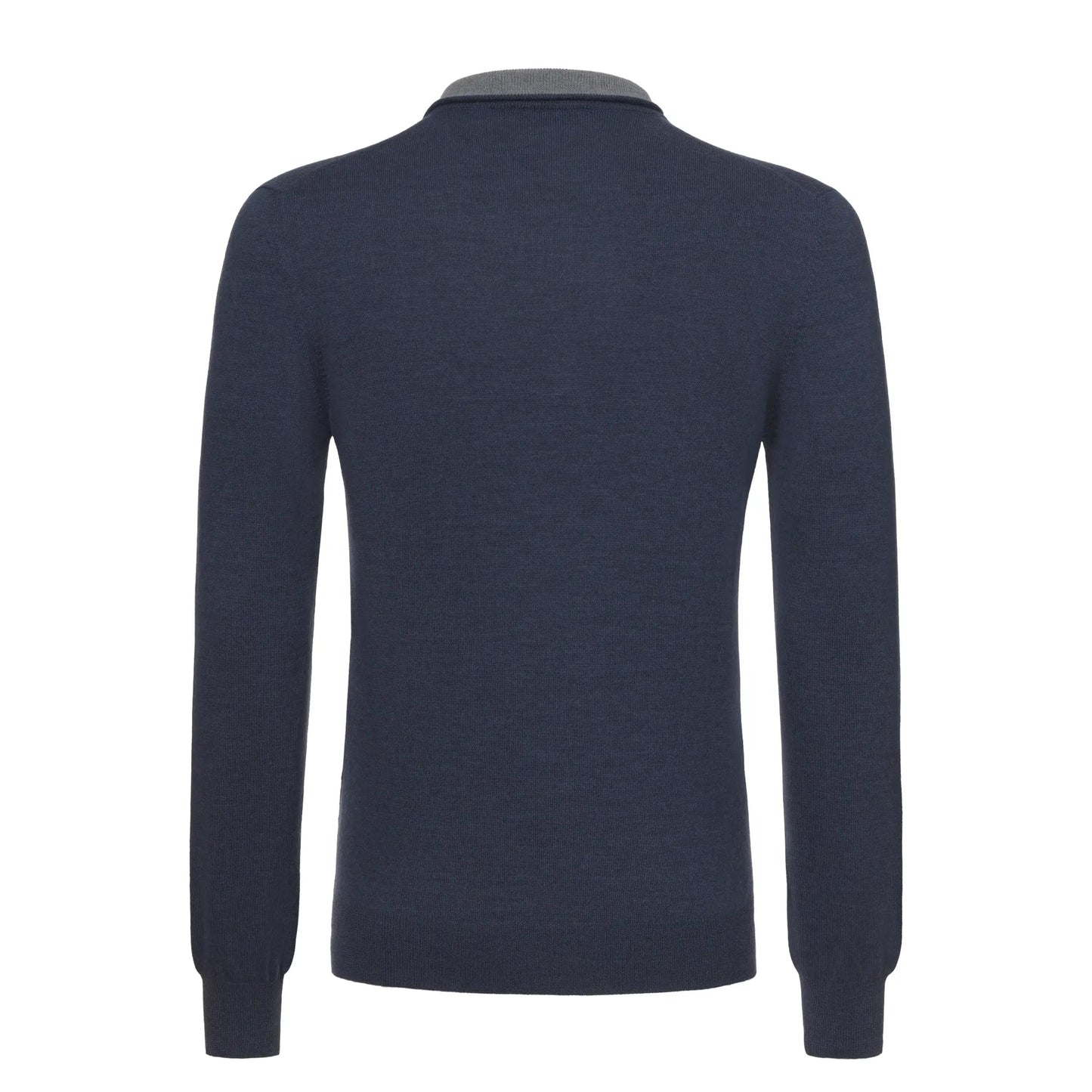 Gran Sasso Wool Half - Zip Sweater in Midnight Blue - SARTALE