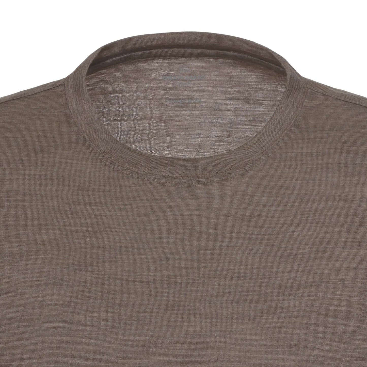 Gran Sasso Wool Long Sleeve T - Shirt in Light Brown - SARTALE