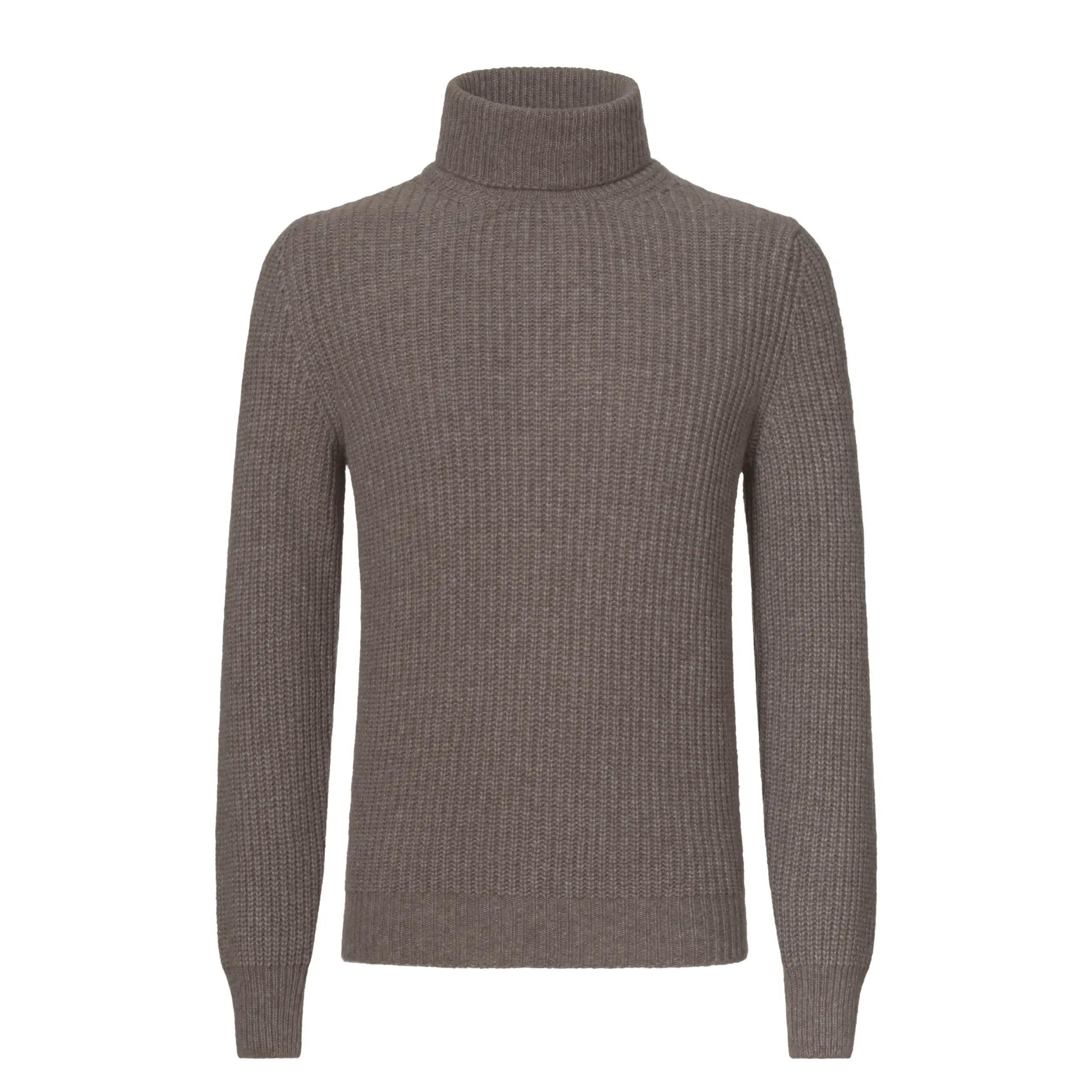 Gran Sasso Wool Turtleneck Sweater in Brown SARTALE