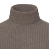 Gran Sasso Wool Turtleneck Sweater in Brown - SARTALE