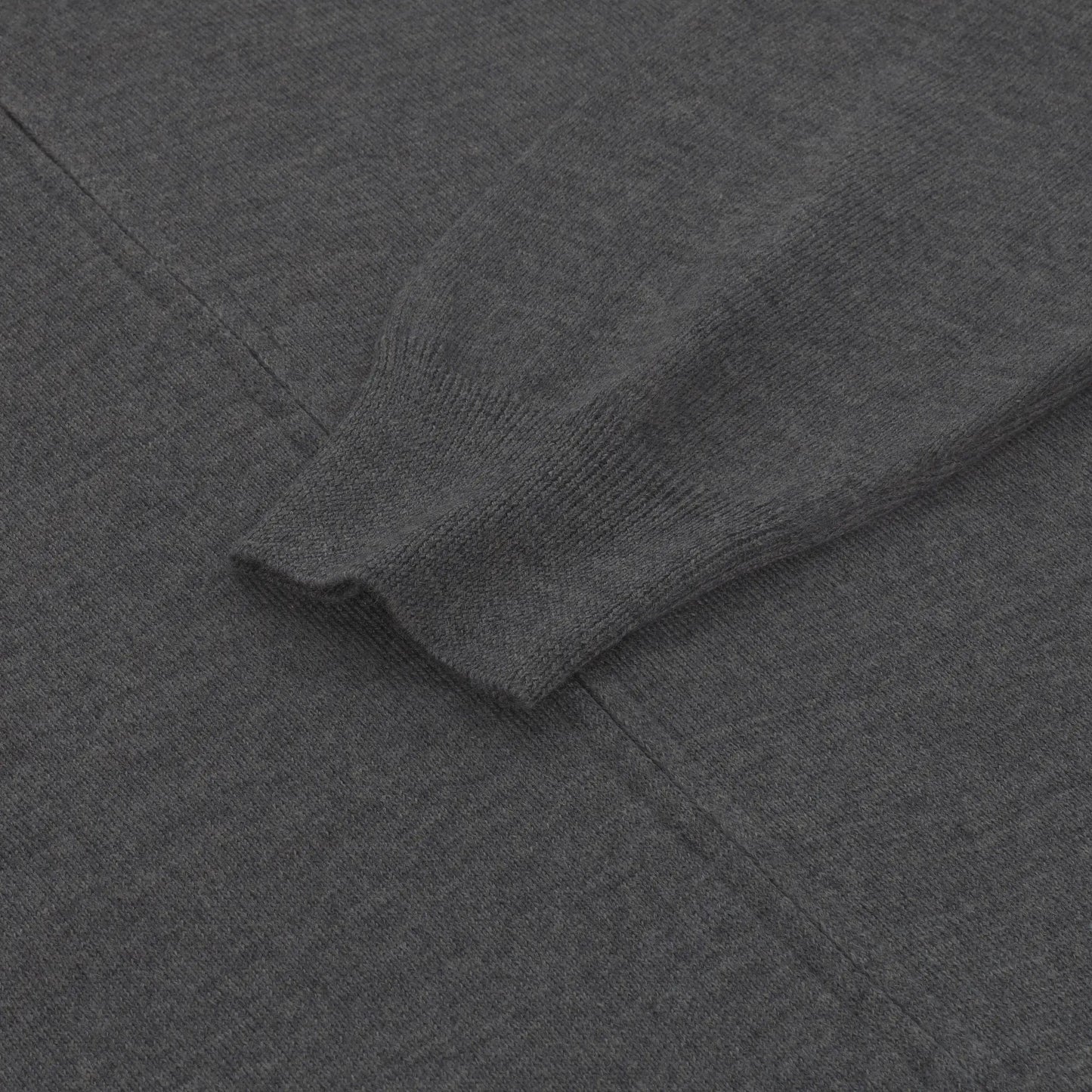 Gran Sasso Wool Zip - Up Sweater in Grey Melange - SARTALE