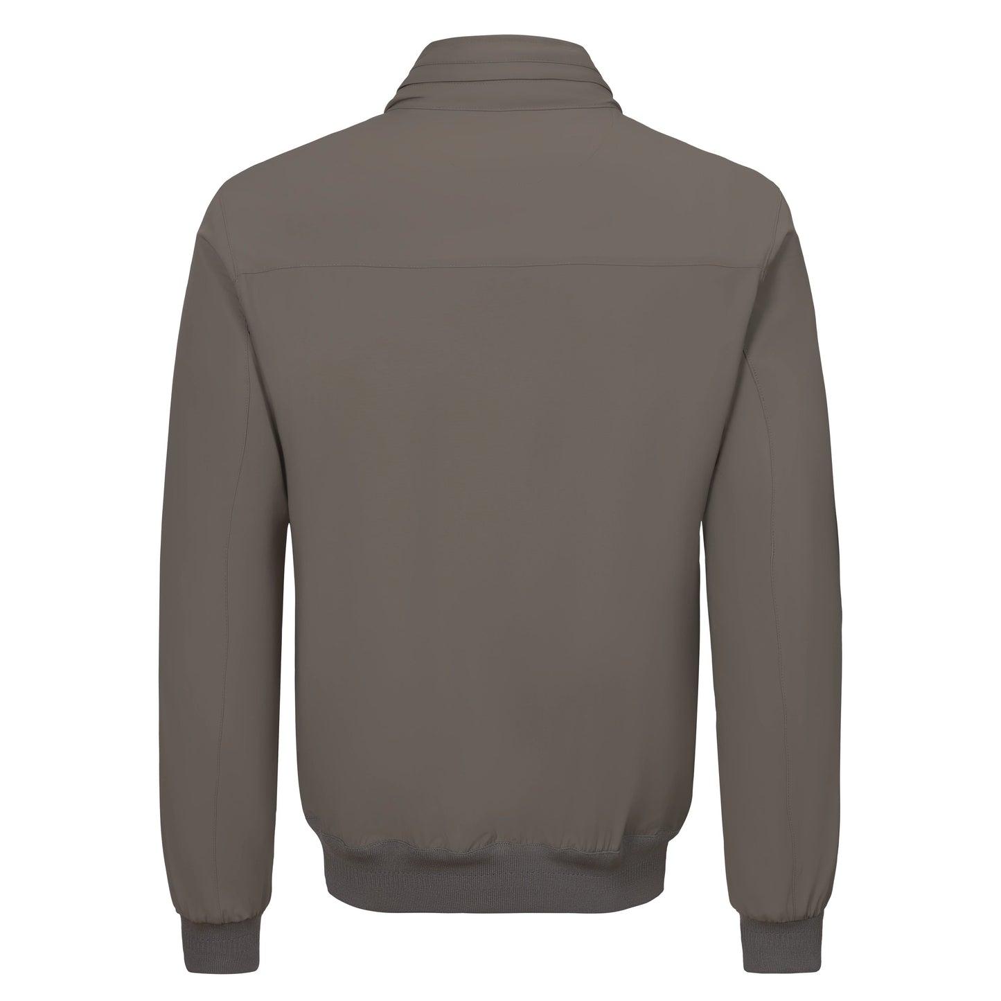 Kired Blouson in Taupe Grey with a Hidden Hood - SARTALE