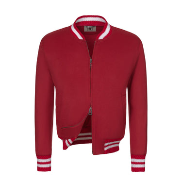 Kired Cashmere Blouson in Red - SARTALE