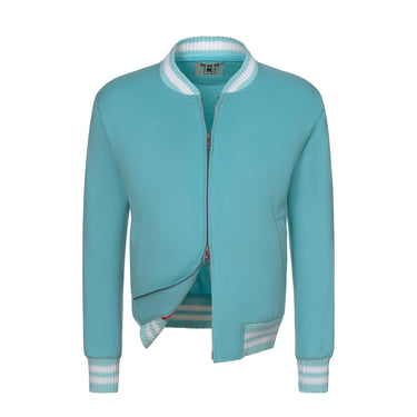 Kired Cashmere Blouson in Turqouise - SARTALE