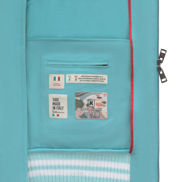 Kired Cashmere Blouson in Turqouise - SARTALE