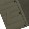 Kired Hooded Viscose - Blend Vest in Leaf Green - SARTALE