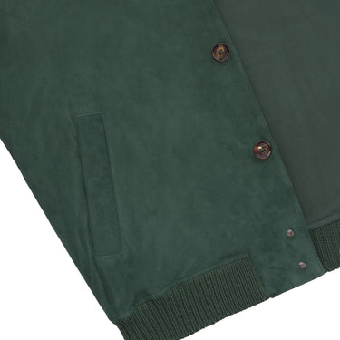 Kired Lambskin Blouson in Green - SARTALE