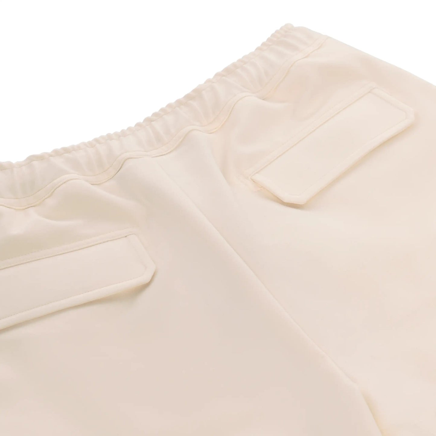 Kired Stretch - Cotton Bermudas in Cream White - SARTALE