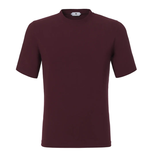 Kired Stretch - Cotton T - Shirt in Bordeaux - SARTALE