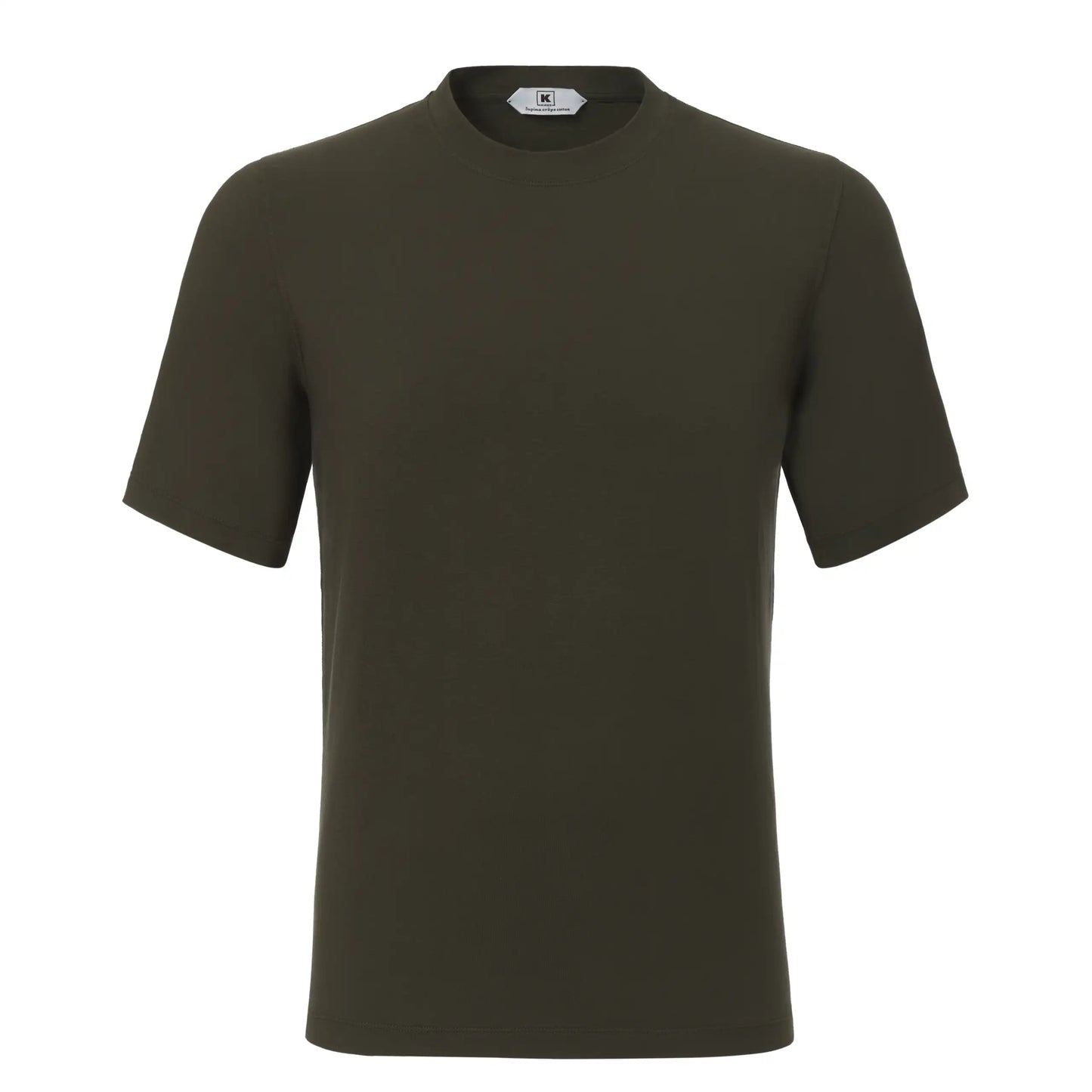Kired Stretch - Cotton T - Shirt in Marrone - SARTALE